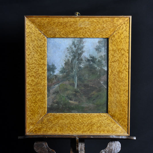 Dipinto olio su tela “Paesaggio” sc/ piemontese. Inizi ‘800