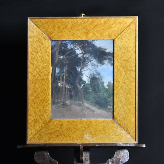 Dipinto olio su tela “Paesaggio” sc/ piemontese. Inizi ‘800
