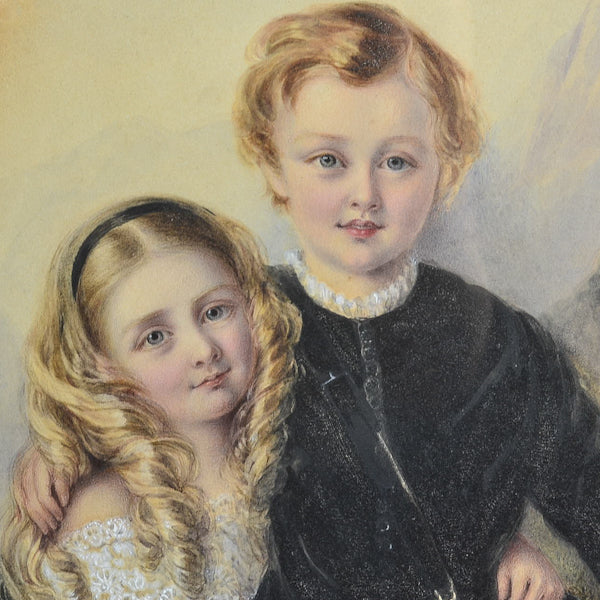 “Ritratto di fanciulli” sc/ inglese. Prima metà del XIX secolo