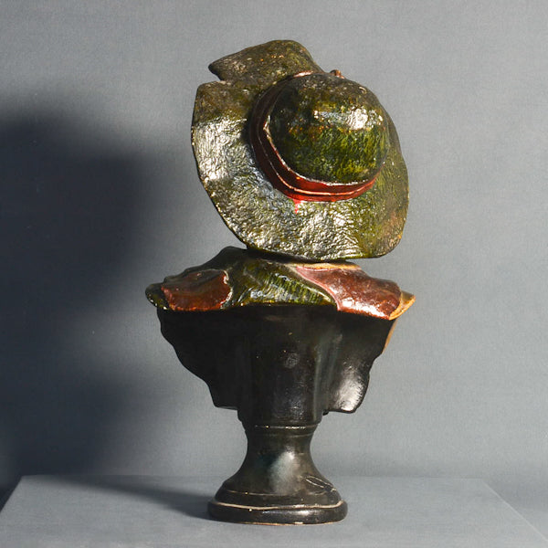 Scultura in ceramica policroma di fanciullo popolare. Francia del sud. Epoca fine ‘800