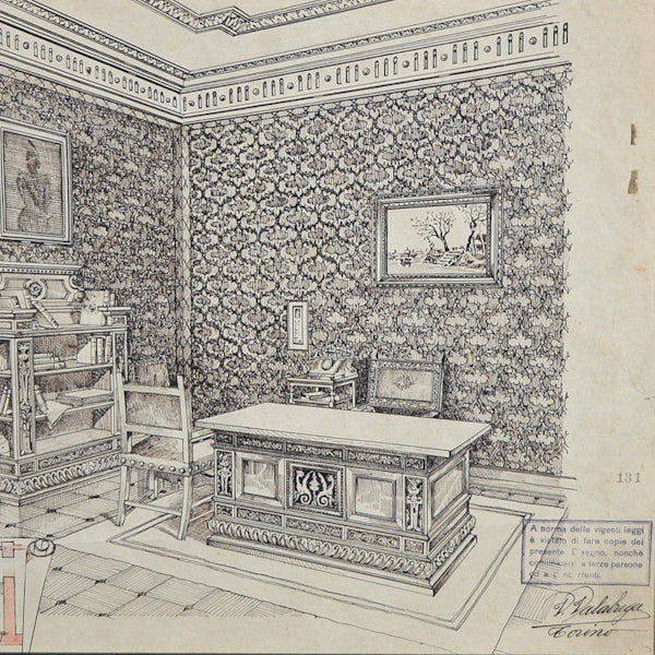 Disegno architettura Valabrega. Torino