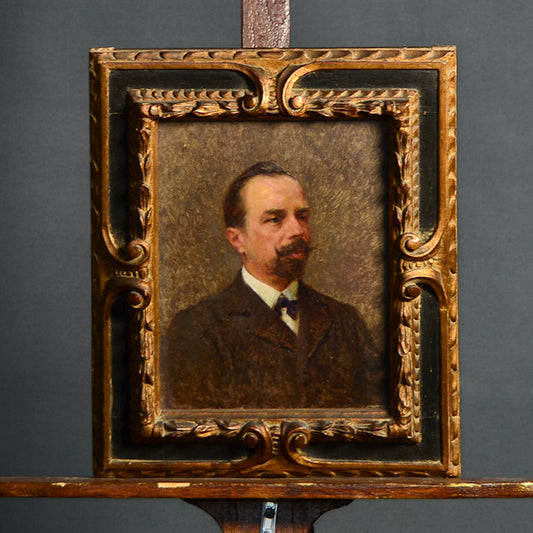 Dipinto olio su tela “Ritratto di gentiluomo piemontese” Epoca ‘800