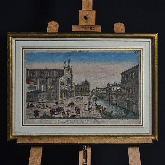 Incisione raffigurante la Chiesa di San Giovanni e San Pietro a Venezia