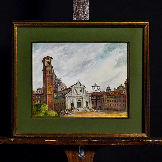 Dipinto olio su tela “Duomo di Torino” f.to Felice Tosalli