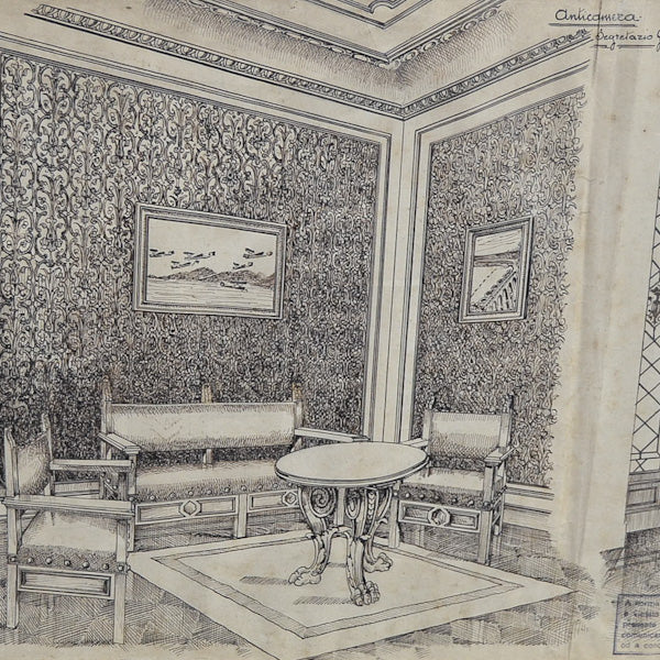 Disegno architettura Valabrega Torino