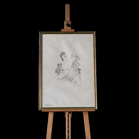 DISEGNO CARBONCINO "ESIBIZIONE CANORA"