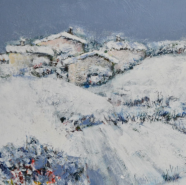 Dipinto olio su tela “Montagne innevate” f.to Branbilla. Epoca ‘900