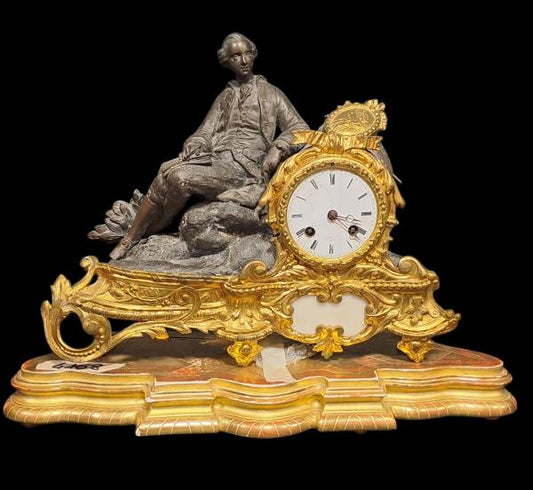 PENDOLA FRANCESE CON MENSOLA EPOCA DELLA RESTAURAZIONE
