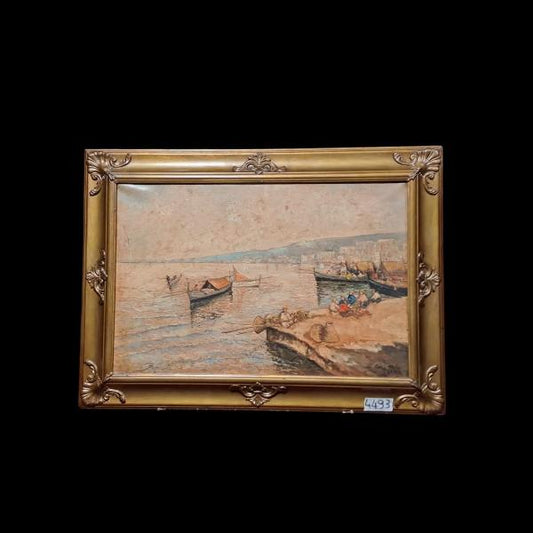 DIPINTO OLIO SU TELA "MARINA"