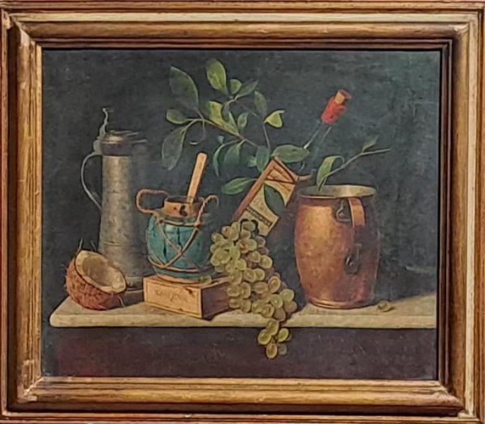 DIPINTO OLIO SU TELA "NATURA MORTA"
