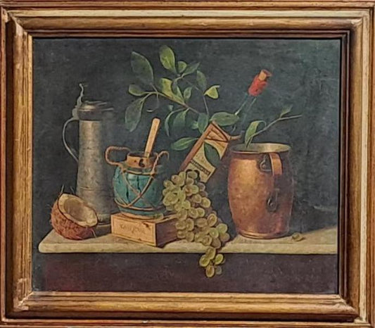 DIPINTO OLIO SU TELA "NATURA MORTA"