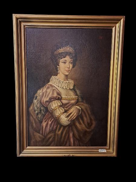 DIPINTO OLIO SU TELA "NOBILDONNA"