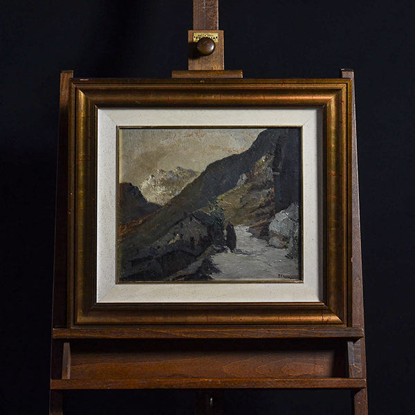 “Paesaggio montano” dipinto f.to T. Franchino