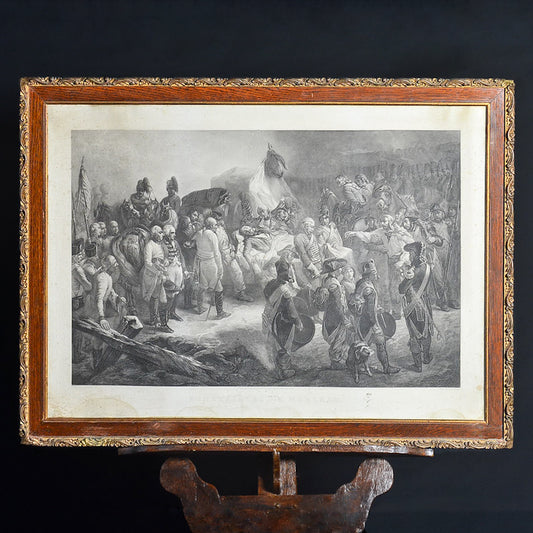 Incisione “Funneraille de Marceau” da dipinto Alexandre Sixdeniers. Parigi 1741-1846