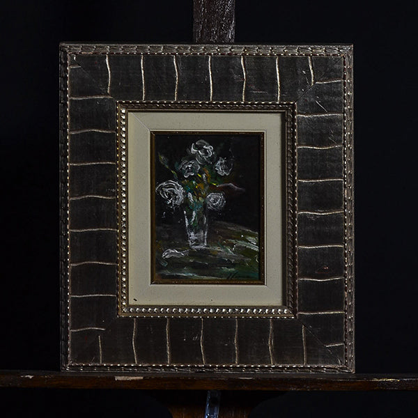 Dipinto ad olio “Vaso e fiori” f.to Ferrara