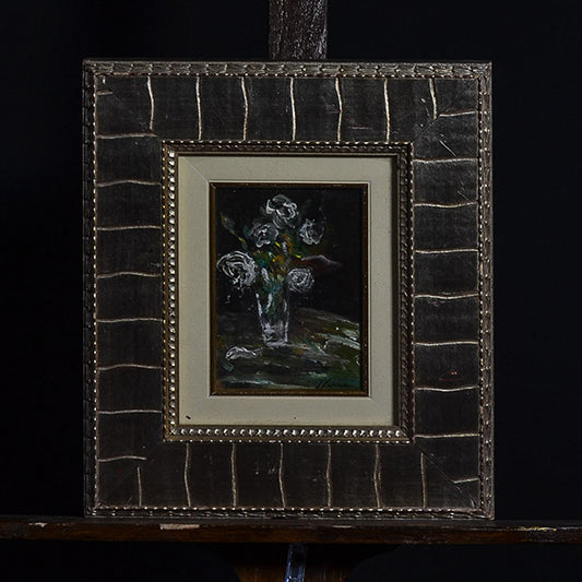 Dipinto ad olio “Vaso e fiori” f.to Ferrara