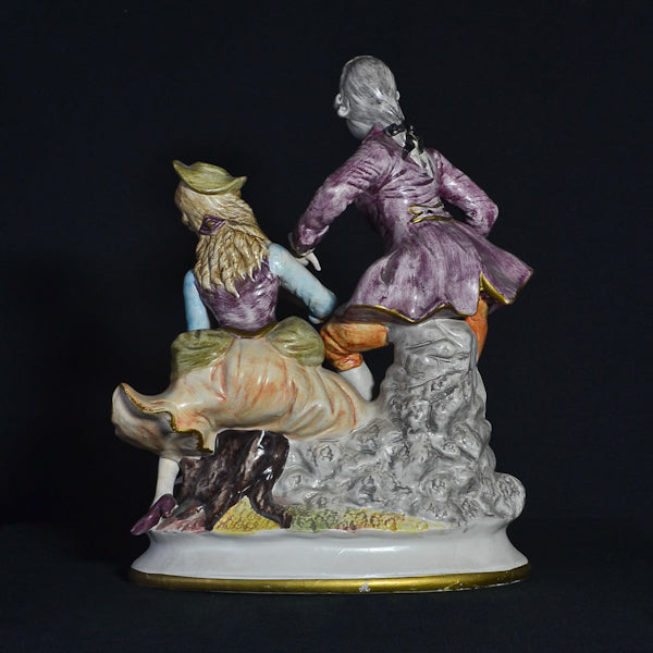 Coppia di innamorati in porcellana di Capodimonte