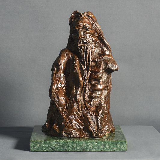 Bronzo raffigurante “Cristo sofferente” f.to Carlo Bellomonte.