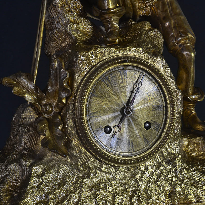 Pendola parigina in bronzo dorato al mercurio. Epoca ‘800