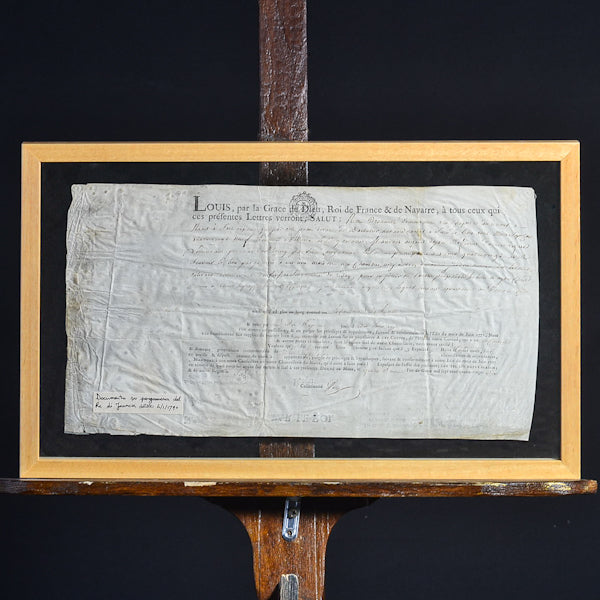 Raro documento antico. Francia 1790