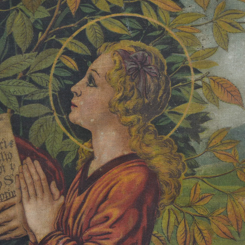 Opera oleografica “Educazione della Vergine”. Italia. Epoca ‘800