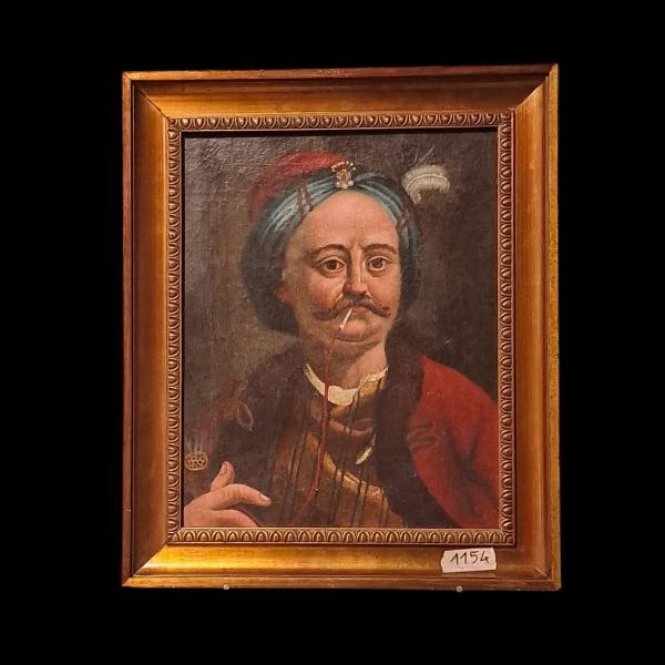 DIPINTO OLIO SU TELA RAFFIGURANTE MERCANTE VENEZIANO EPOCA FINE 700