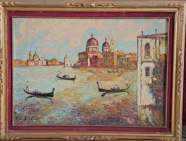 DIPINTO OLIO SU TELA "CANAL GRANDE"