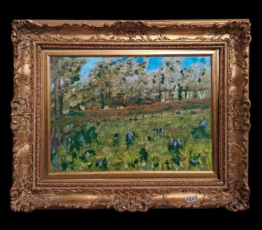 DIPINTO OLIO SU TELA PAESAGGIO FIRMATO PAOLO CRIMI