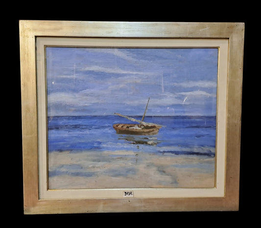 DIPINTO OLIO SU TELA “MARINA” F.TO GIORDANO
