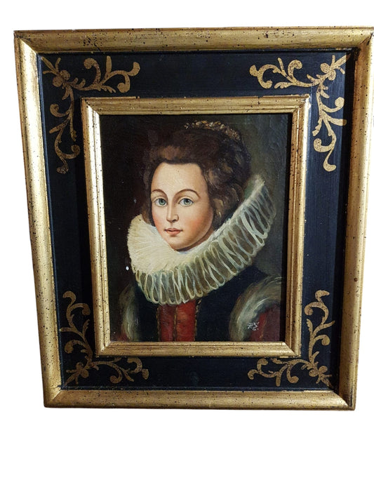 Dipinto olio su tela "Dama"