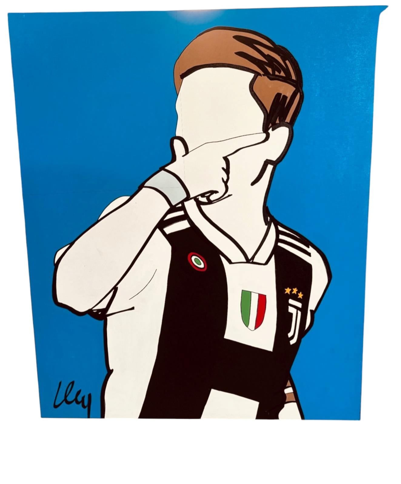 Opera di Lodola dedicata a Paulo Dybala