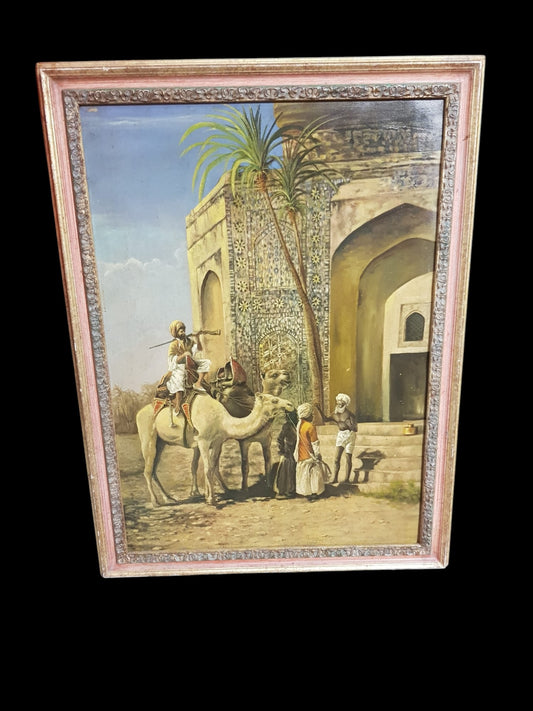 Dipinto Olio su tela "Orientalista"