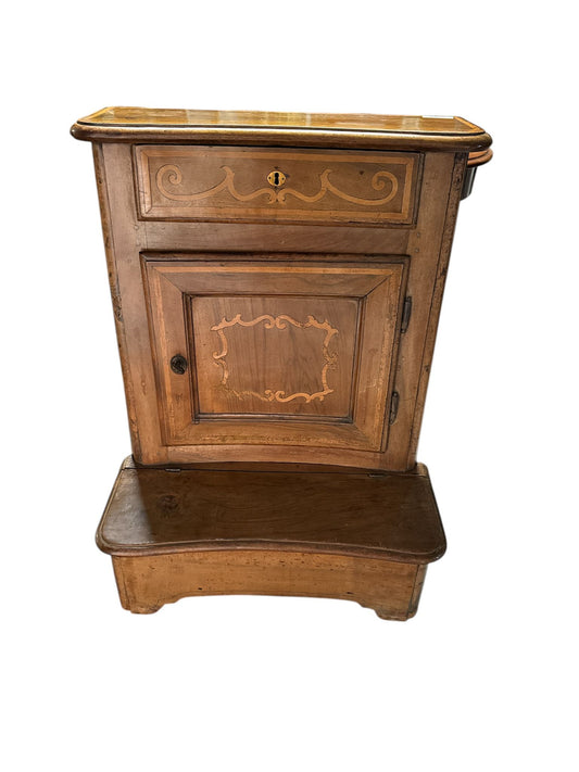 Inginocchiatoio in legno di noce