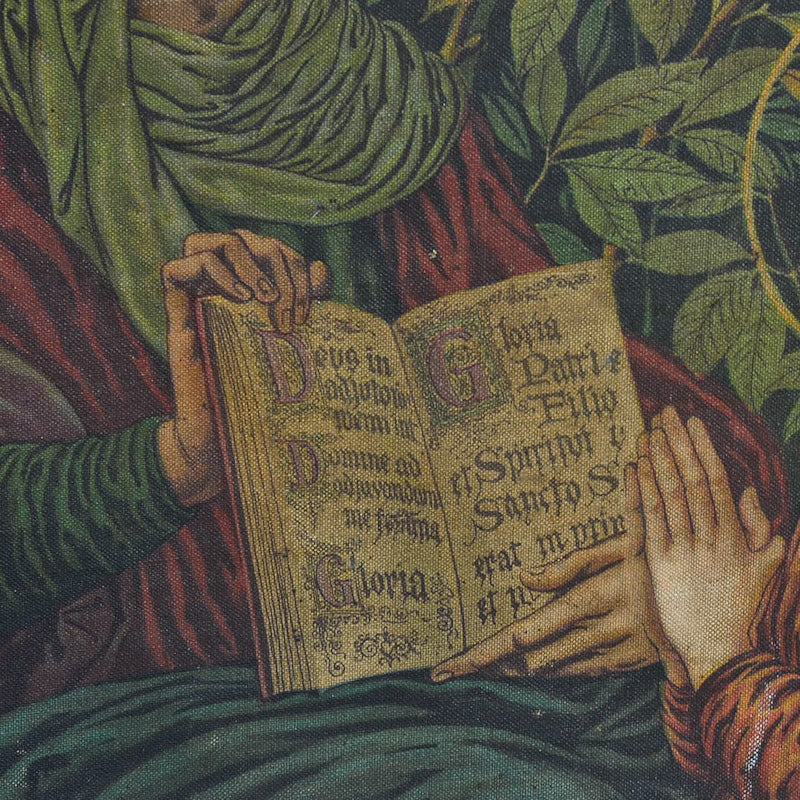 Opera oleografica “Educazione della Vergine”. Italia. Epoca ‘800
